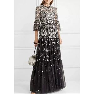 Needle & thread black maxi dress BRAND NEW